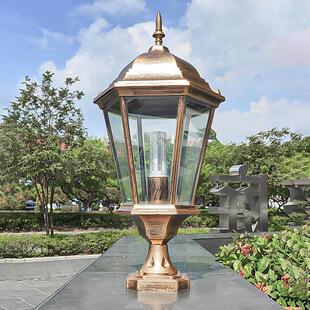 围墙灯太阳能别墅庭院门柱灯柱子灯室外欧式柱头灯户外防水围栏灯