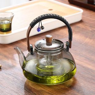 耐高温煮茶壶电陶炉养生花茶器家用玻璃提梁壶泡茶烧水壶茶具套装