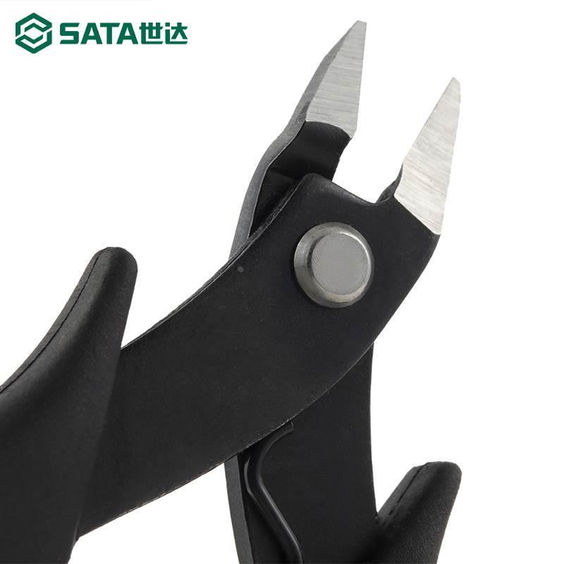 世达防静电手柄斜口钳电工专业斜嘴钳偏口剪钳电子钳工业级偏口钳