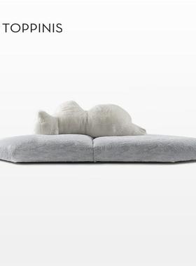 Toppinis意大利简约北极熊沙发 设计师款别墅大平层创意布艺沙发