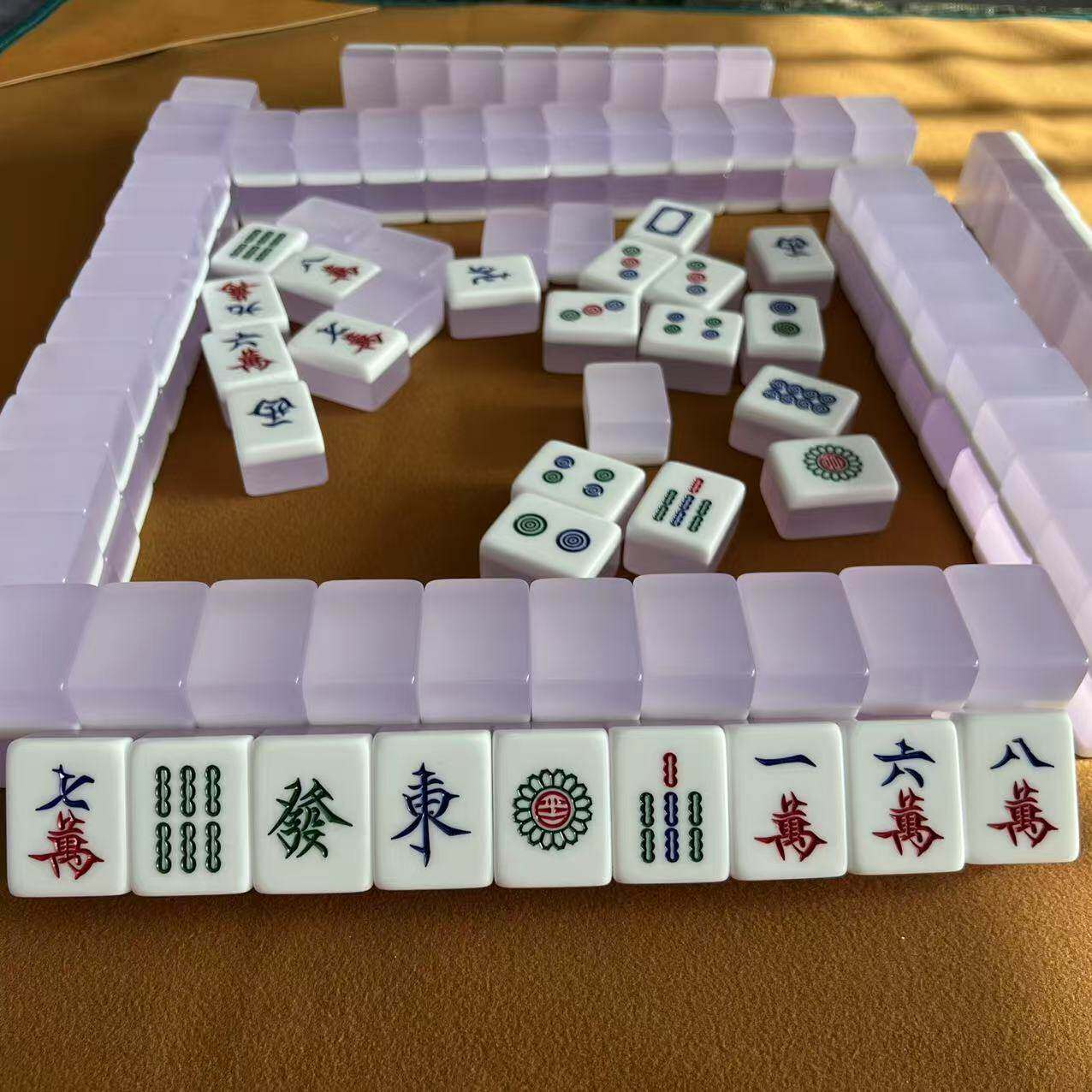 高颜值家用手搓麻将牌果