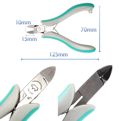 日本犀牛剪钳尖嘴钳进口多功能手工模型塑料水口钳子特尖细长咀钳