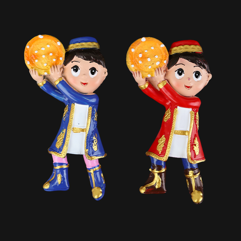 树脂人物巴郎子磁吸树脂冰箱贴