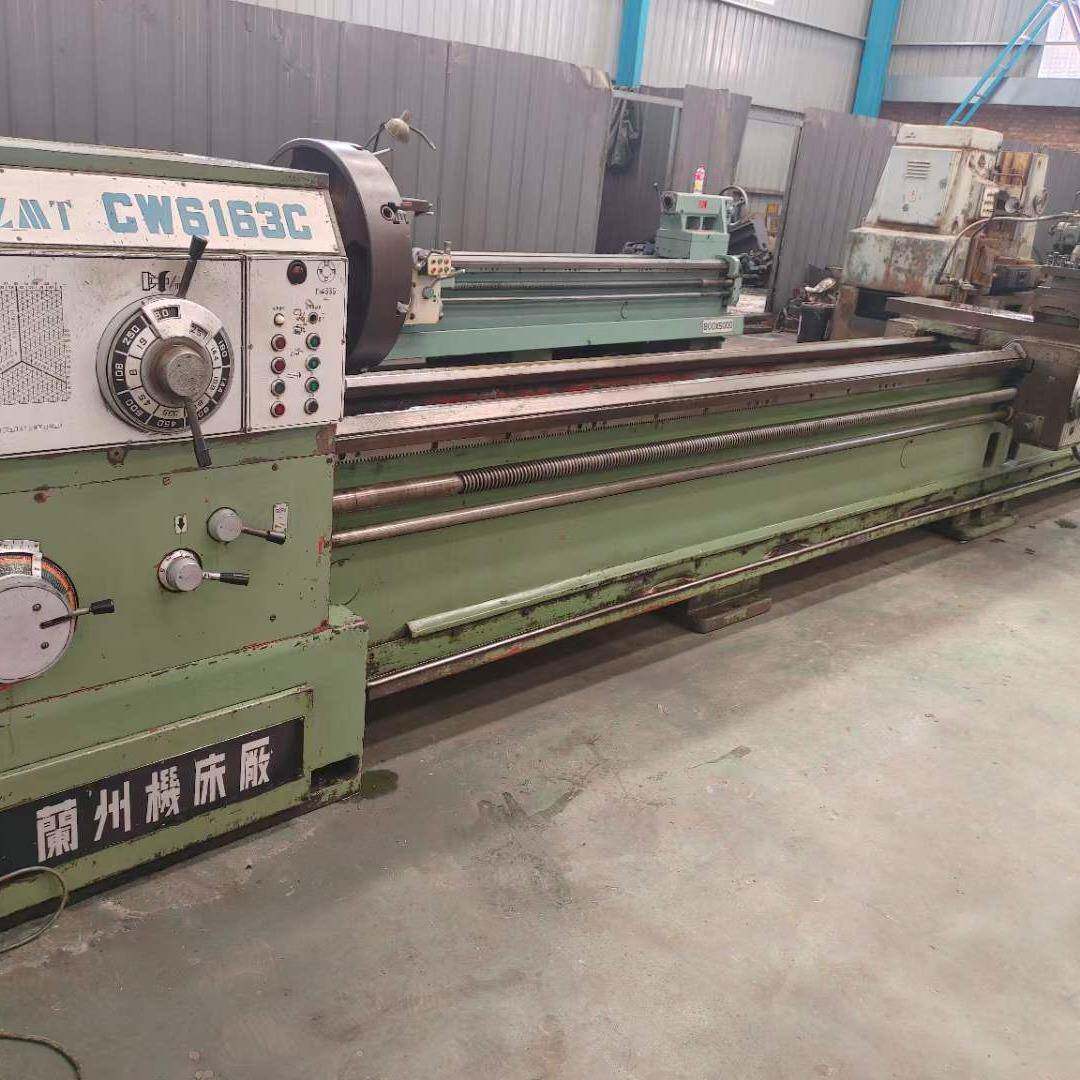 出售二手兰州CW6163Cx6米卧式车床主轴孔径110机功率:11