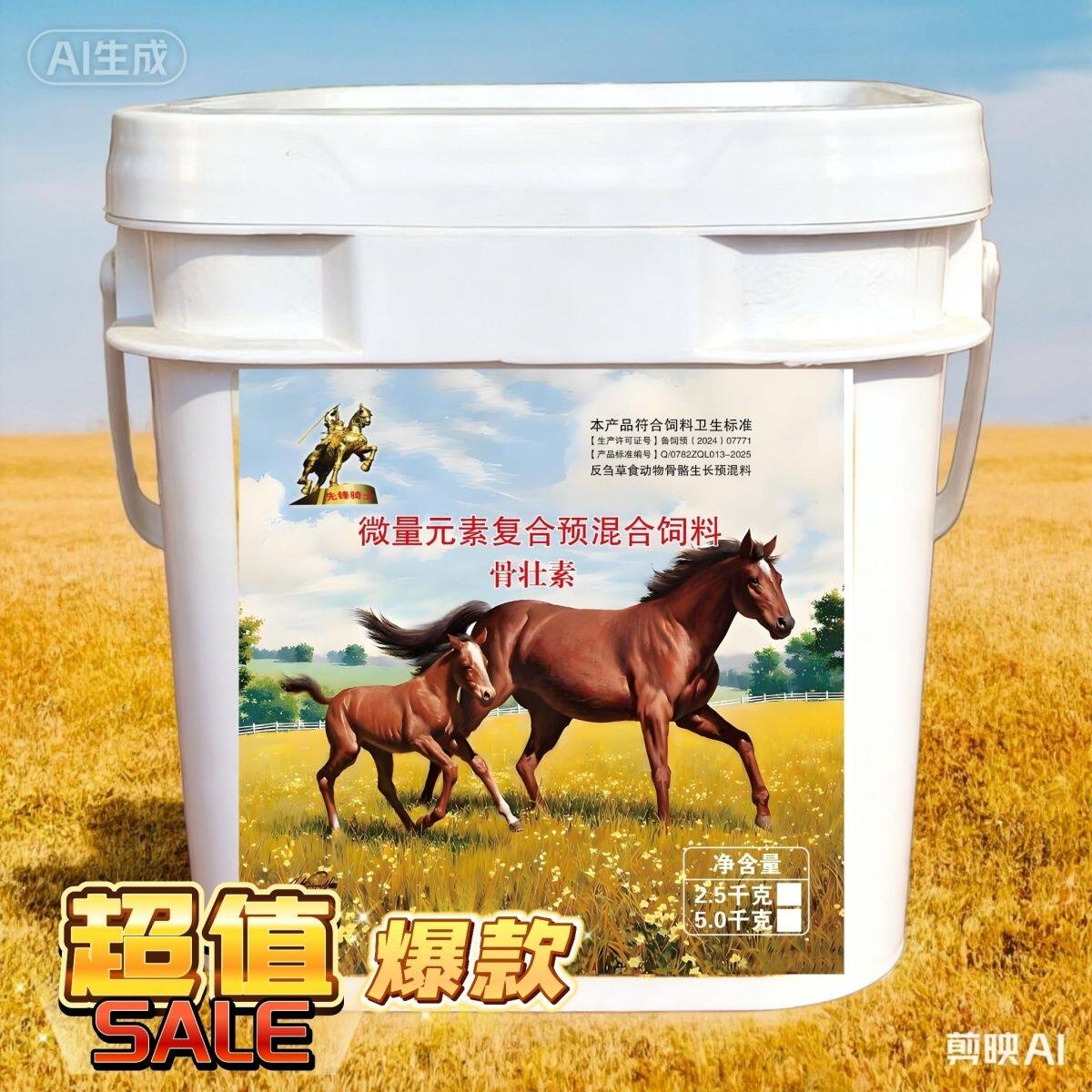 马用骨骼增长剂 马用骨壮素 促进马骨骼生长 马补钙壮骨 补充微量