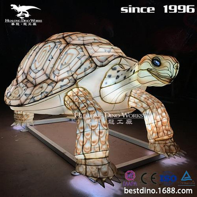 夜游彩灯史前动物海龟乌龟LED内透灯光彩灯源头工厂生产