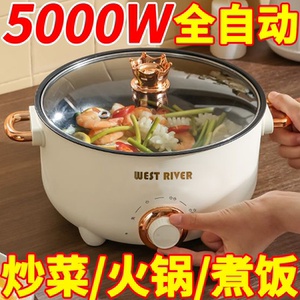 德国电热锅一体炒菜锅多功能煎炒蒸煮不粘电煮锅家用电火锅电炒锅