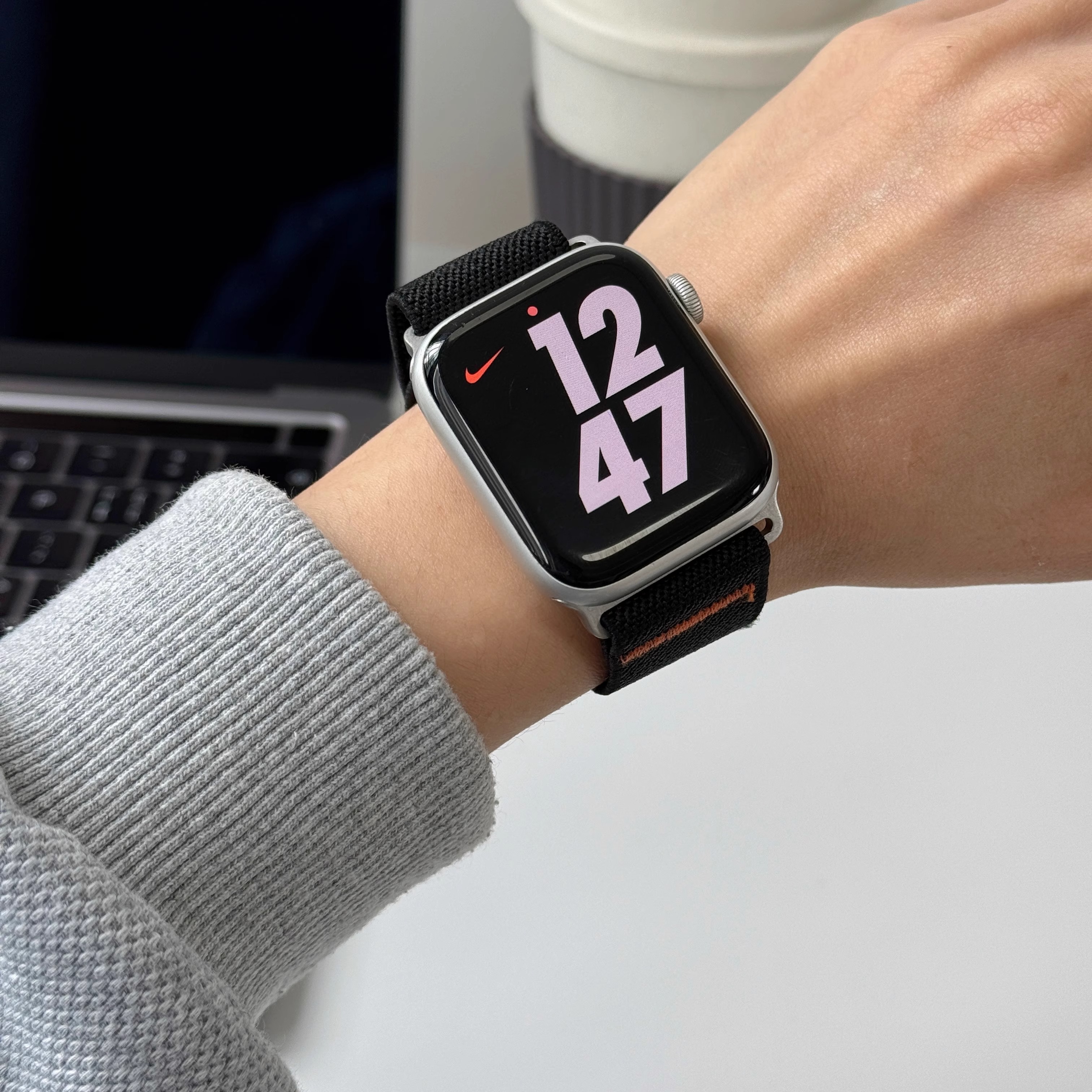适用iwatch10/S9876543/SE机械工装尼龙滑扣苹果手表Ultra2表带46