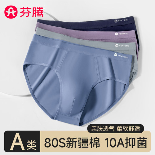芬腾a类纯棉三角内裤男