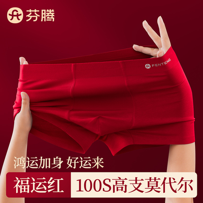 芬腾本命年莫代尔抗菌内裤男