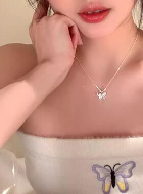 韩系爆款小众高级感猫眼石蝴蝶