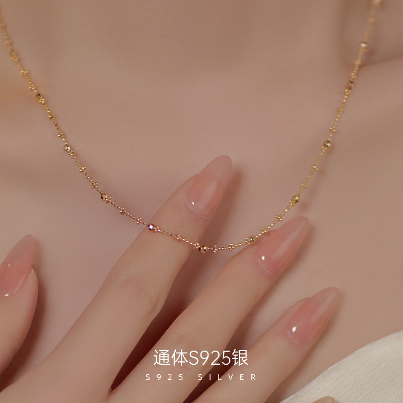 高级感S925银镀K金法式仙女满天