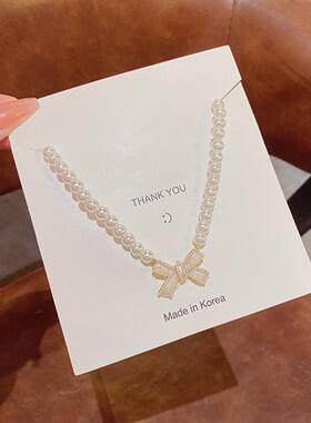 优雅气质珍珠项链女ins风轻奢