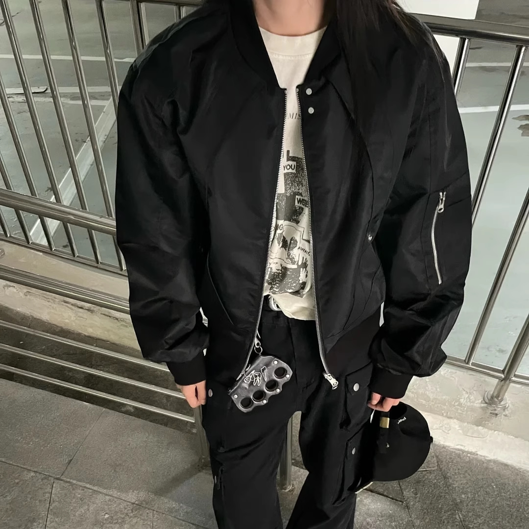 bomber外套男女短款小众设计休闲