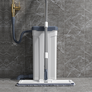 倍洁邦2025新款落地款洗衣机拖把家用一拖净自排水免洗拖地神器