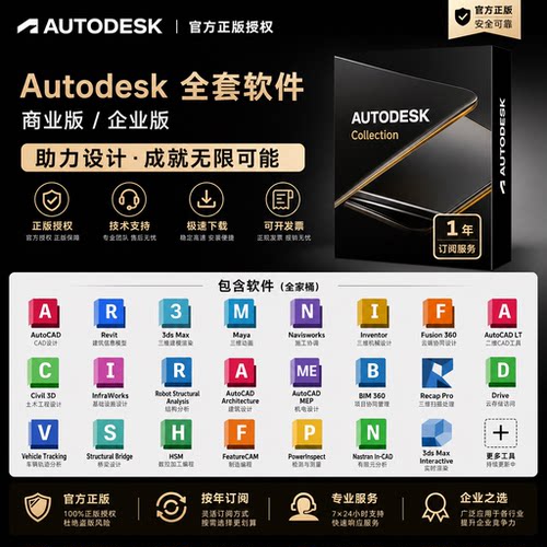 Autodesk商业版软件订阅年度