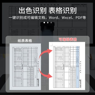 新品良田（eloam）S1862高拍仪扫描仪1800万像素A4幅面办公文件证