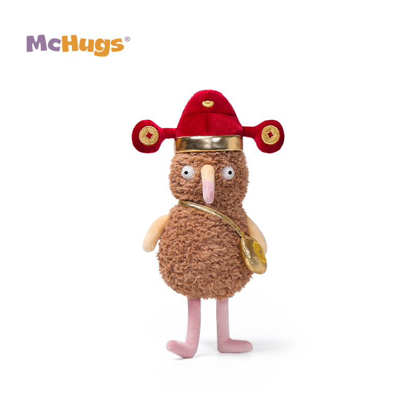McHugs送财奇趣花生鸡趣味毛绒玩偶摆件安抚娃娃情侣生日礼物公仔