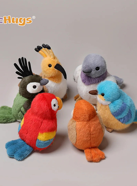 McHugs幸运小鸟系列鹦鹉鸽子毛绒玩偶玩具娃娃摆件公仔生日礼物女