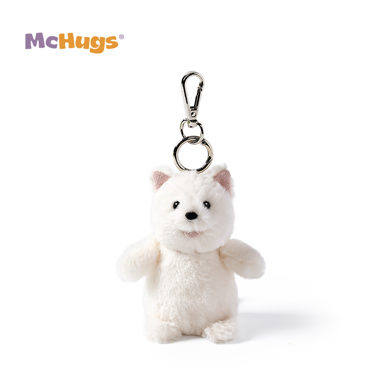 McHugs白雪西高地钥匙扣玩偶公仔背包包挂件挂饰生日礼物毛绒娃娃