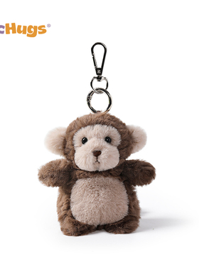 McHugs淘气麦卡猴钥匙扣玩偶公仔背包包挂件挂饰生日礼物毛绒娃娃