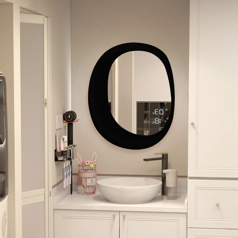 简约不规则壁挂式装饰镜卧室台面ins风化妆镜洗手间智能LED卫浴镜,住宅家具,化妆镜,淘宝优惠券,粉丝福利购,淘宝优惠卷