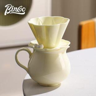 家用 Bincoo手冲咖啡壶分享壶高颜值手工陶瓷过滤杯咖啡器具套装