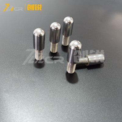 碳化钨圆头棒钉 硬质合金焊接螺纹棒销 砂磨机耐磨配件圆柱合金棒