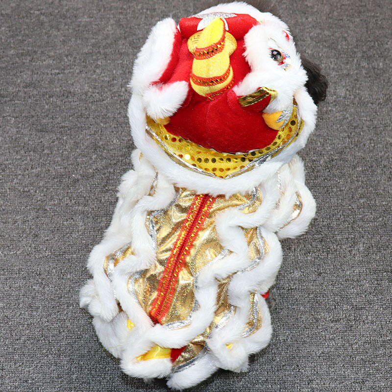 狗狗宠物c服装醒狮年兽猫咪新年衣服舞狮秋冬装猫猫泰迪冬款新年