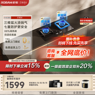 老板57B5X大火力燃气灶煤气灶双灶家用厨房官方正品