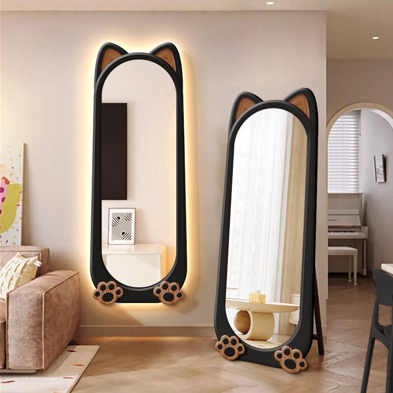 中古风全身镜落地镜家用客厅镜子挂靠墙玄关穿衣镜卧室挂钟试衣镜,家居饰品,落地摆件,淘宝优惠券,粉丝福利购,淘宝优惠卷