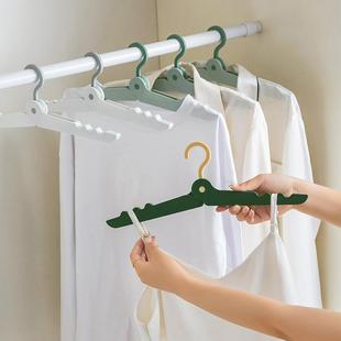 折叠衣架旅游晾衣服神器衣子晾衣多功能晾晒袜架 家用架便内携式