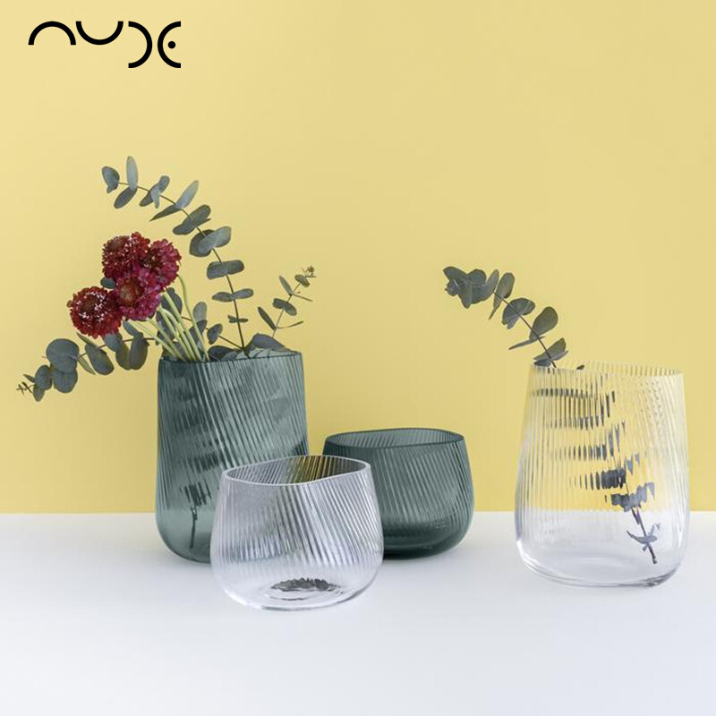 Nude努德土耳其进口水晶玻璃花瓶花器样板房装饰摆件欧式简约