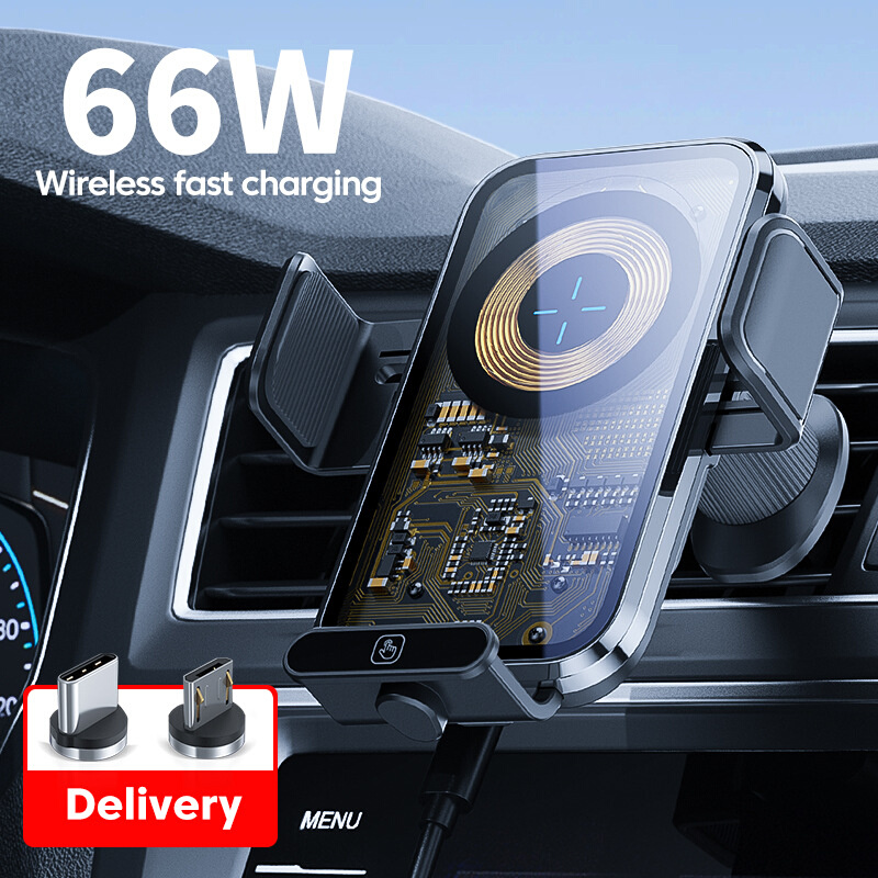 66W wireless chargeUniversal Flashing Cell Phone Car Holder