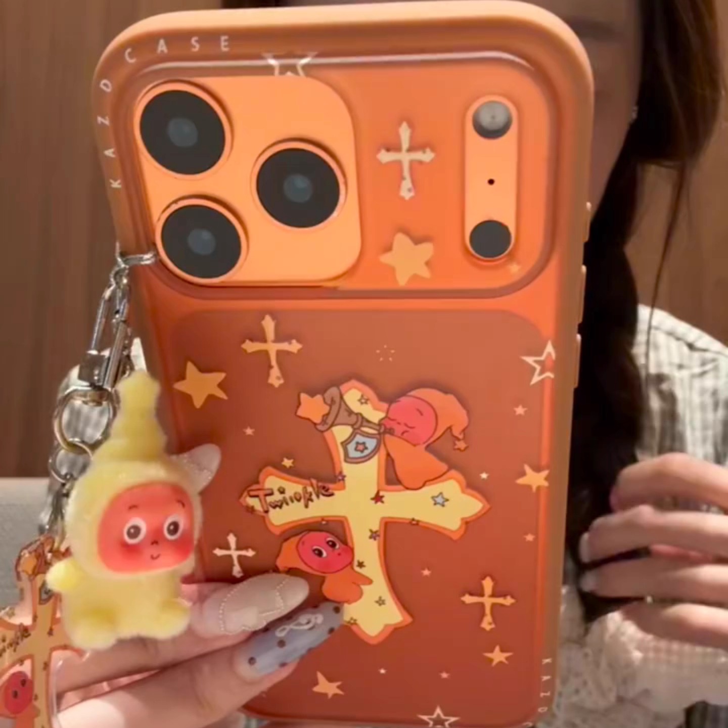 新款ins风十字架星星适用iPhone17ProMax手机壳16苹果15防摔男女