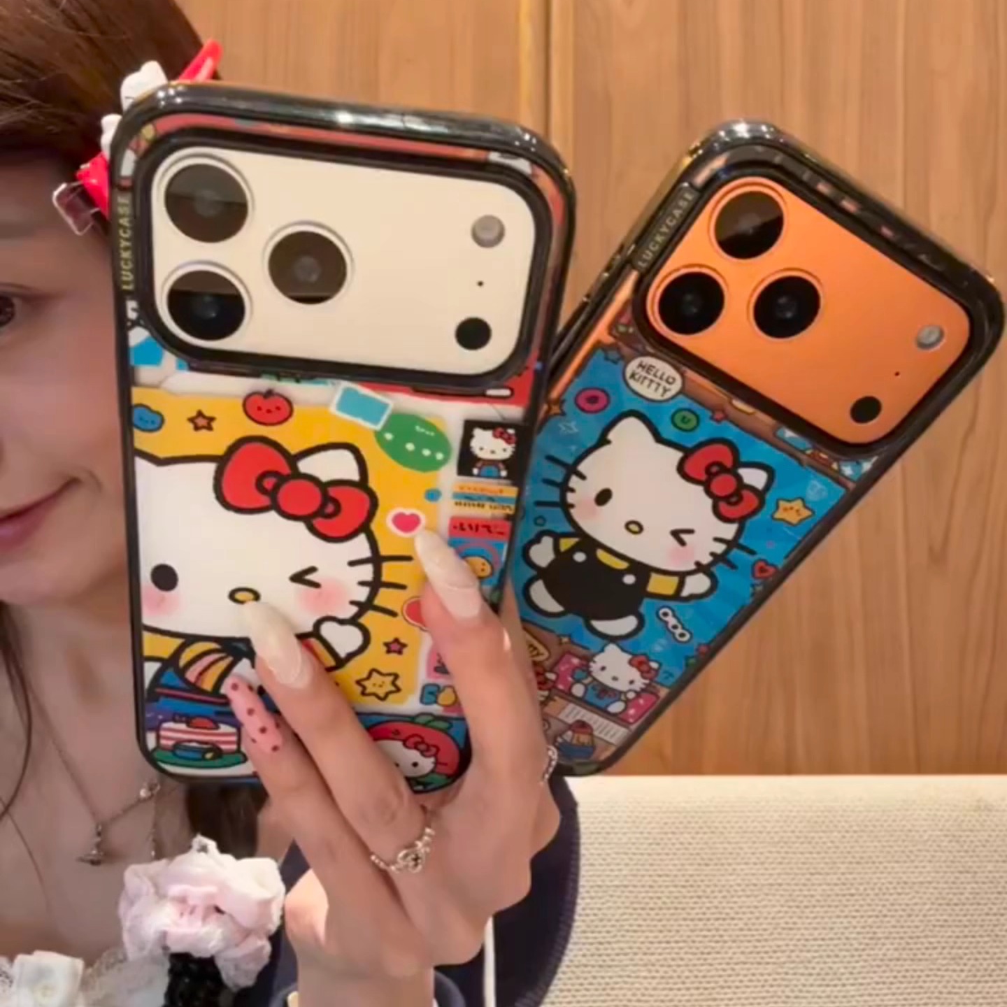 新款卡通打招呼猫咪适用iPhone17ProMax手机壳16苹果15防摔软男女