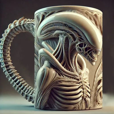 Xenomorph Mug 异形马克杯3D立体效果咖啡杯异形大战铁血战士(芳)