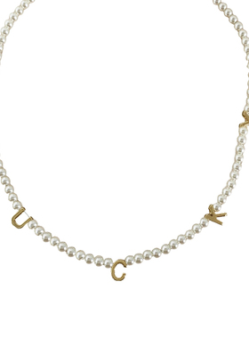 法式复古小众幸运英文字母珍珠