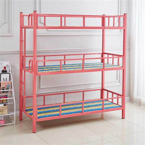 托管学生三层铁床幼儿园儿童三层床上下床午睡床午托班铁床宿舍床