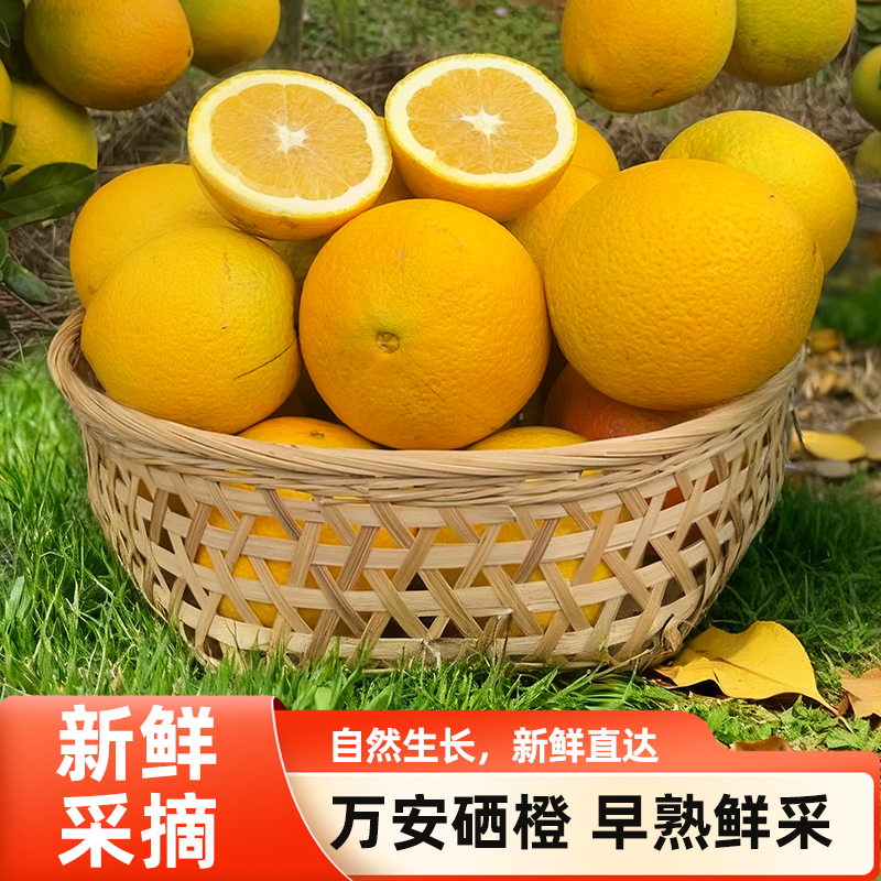 万安优品 江西井冈硒橙 新鲜手剥橙 榨汁礼盒装5/10/20斤含箱