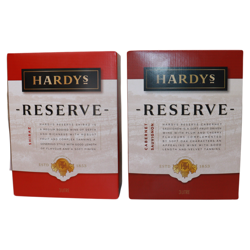 【红色组合】夏迪葡萄酒珍藏西拉赤霞珠红3L袋装澳洲口粮红酒顺丰