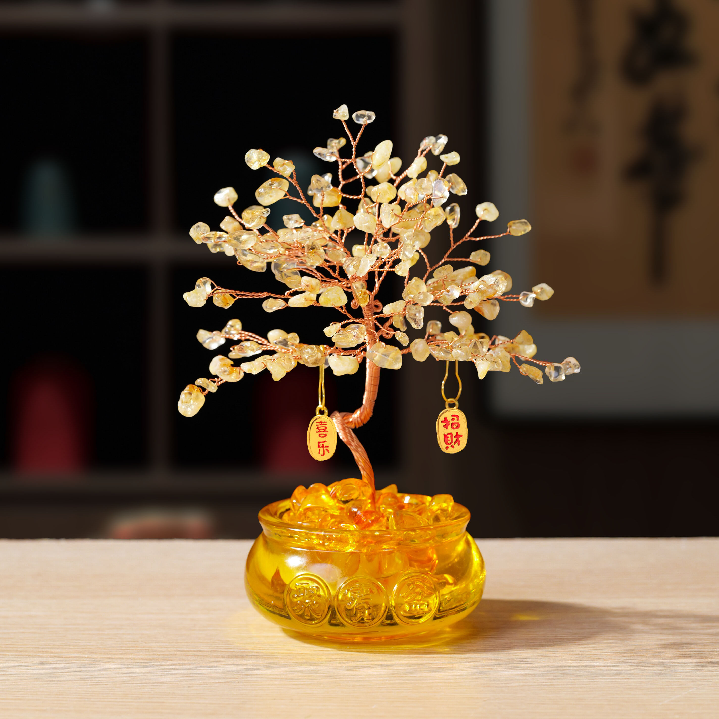 天然水晶发财树聚宝盆底座家居客厅办公室桌面创意摆件水晶招财树,饰品/流行首饰/时尚饰品新,摆件,淘宝优惠券,粉丝福利购,淘宝优惠卷