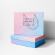 渐变色礼品盒小清新创意礼物盒空盒礼物袋伴手礼高级手提袋礼盒