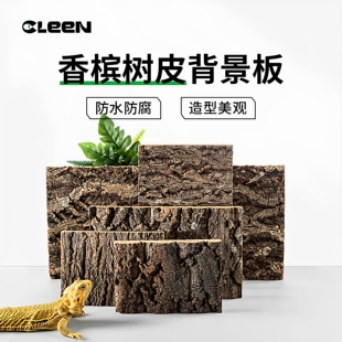 其鳞爬宠造景背景板天然香槟树皮守宫蜥蜴饲养箱专用生态龟缸造景