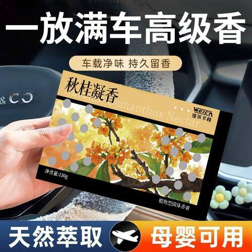 车载固体香砖车用香薰香水古龙车内除异味除臭持久香氛高档正品香