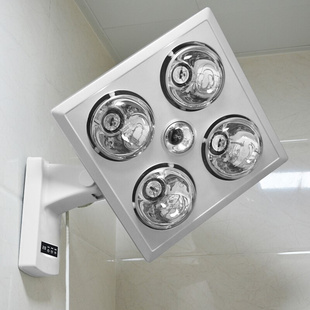 家用卫生间浴室洗澡暖灯泡取暖器防水 浴霸壁挂式 免打孔灯暖挂墙式