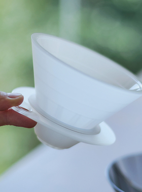 鲜咖悦严适配RF-V60度角滤杯用户设计托架分体式硅胶树脂手冲配件