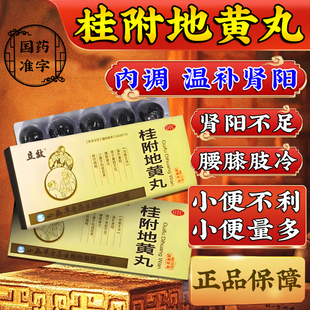 桂附地黄丸温补肾阳正品大蜜丸肾阳不足腰酸腿软小便次数多中成药