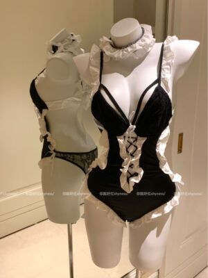 你脸好红shyness-娇软甜喘-制服蕾丝趣味连体衣美背蝴蝶