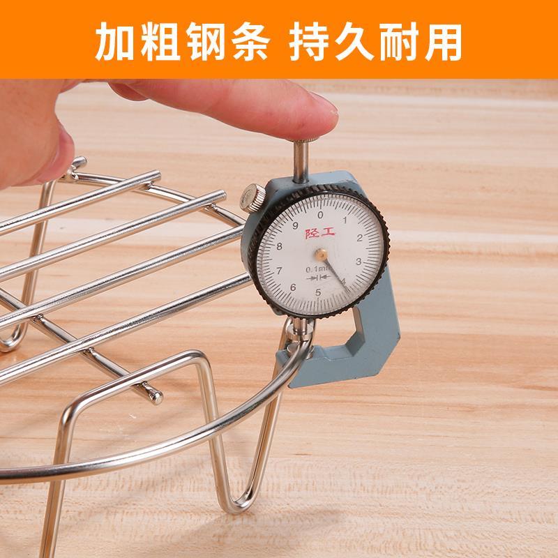 不锈钢锅架子厨房家用支撑架圆形置物架桌台面锅具收纳架隔热防烫